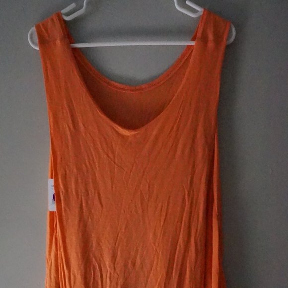 NWT Free People Cruz Cape Tank Top Orange M - Picture 3 of 6